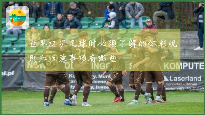 世界杯买足球时必须了解的体彩规则和注意事项有哪些